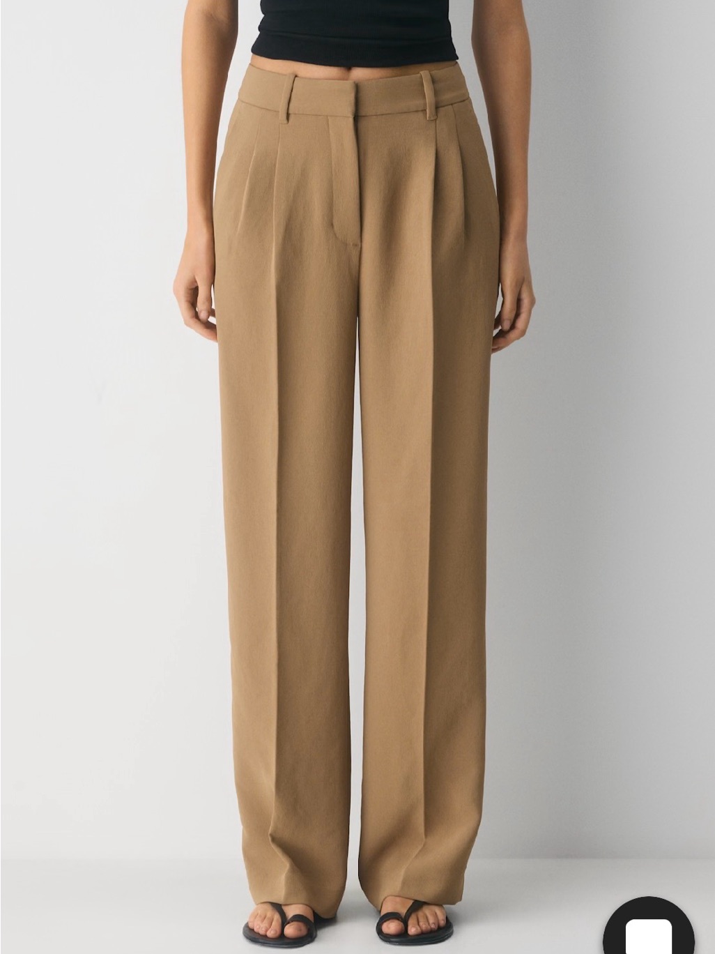 Aritzia Effortless Pant - Crepette Wide-Leg High Rise Trousers